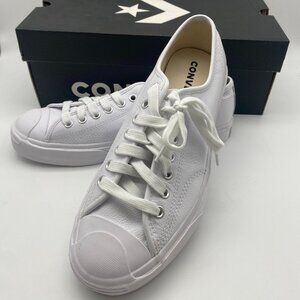 CONVERSE JACK PURCELL OX LEATHER WHITE #164225C US MEN'S SIZE 7.5